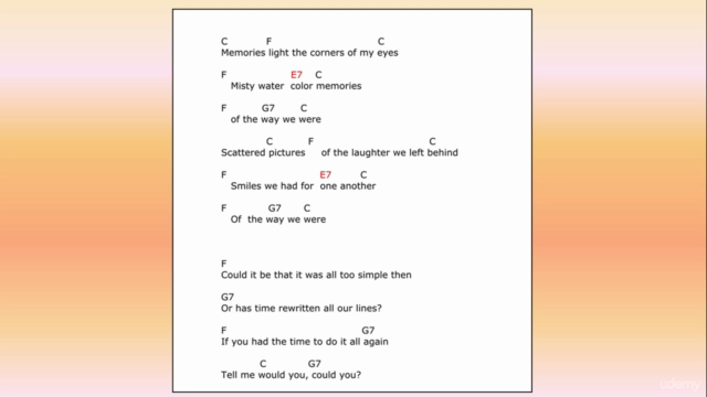 Play Piano 6 -Improvise on The Way We Were with Power Chords – Screenshot 1