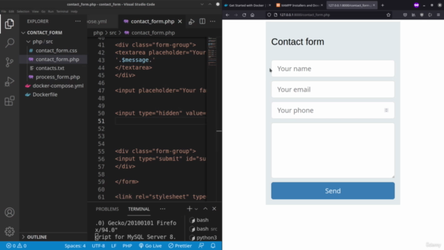 Create contact forms with PHP, HTML and CSS – Screenshot 1