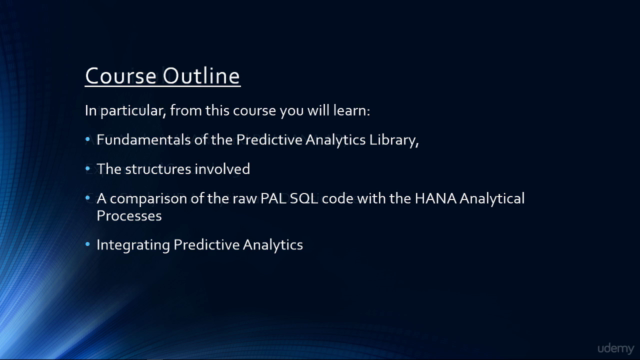 Introduction to Predictive Analytics on SAP HANA – Screenshot 3