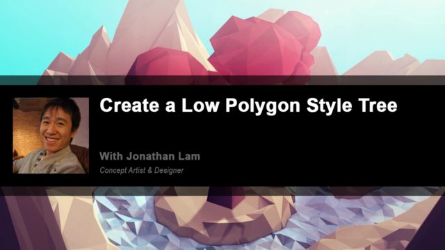 Learn Cinema 4D: Low Poly Tree – Screenshot 1