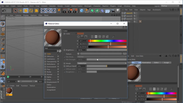 Learn Cinema 4D: Low Poly Tree – Screenshot 3