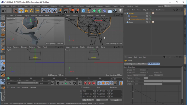 Learn Cinema 4D: Low Poly Tree – Screenshot 4