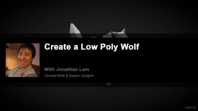 Learn Cinema 4D: Low Poly Wolf – Screenshot 1