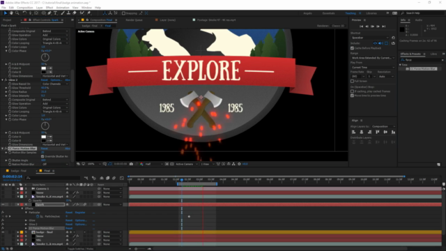 Design and Animate a Vintage Badge in After Effects – Screenshot 4