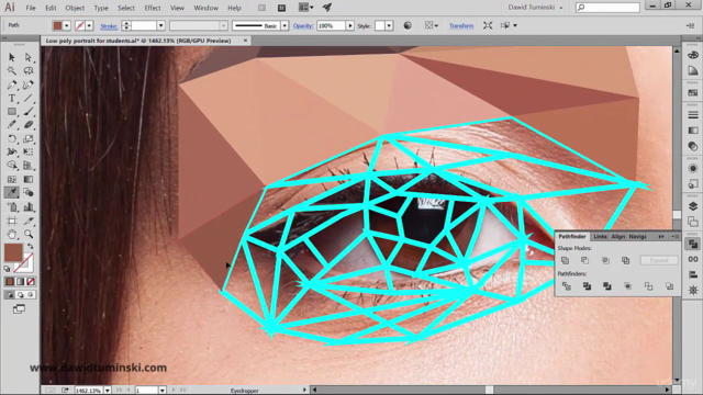 How To Create A Low Poly Portrait With The Pen Tool – Screenshot 2