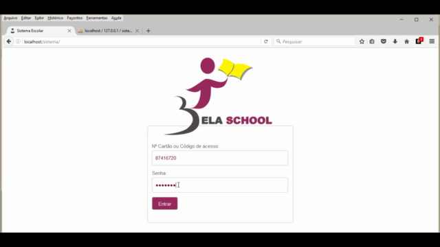 Sistema Escolar com PHP – Screenshot 4