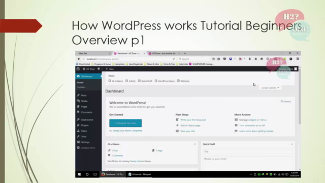 How WordPress Works Tutorial Beginners Overview - Screenshot_01