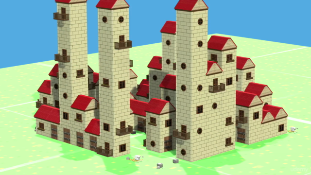 Unity 5 Build a System that Generates Houses & Castles Auto – Screenshot 3