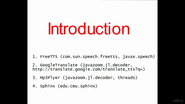 Java TTS and STT - text to speech and speech to text course – Screenshot 1