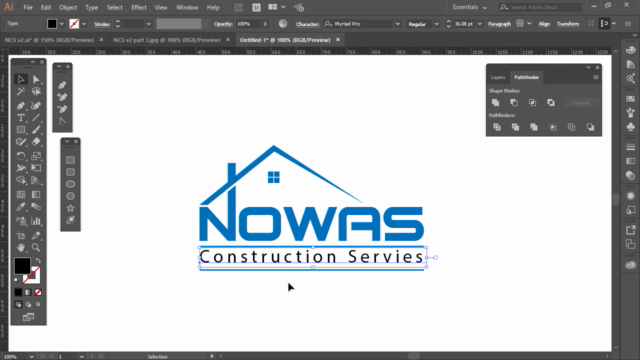 Adobe Illustrator CC 2017 for beginners: Logo Design Concept - Screenshot_04