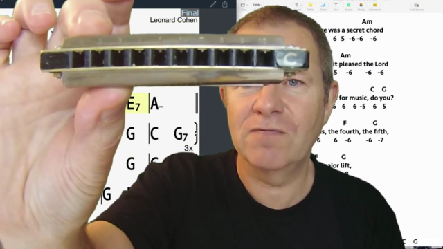 Learn to play Leonard Cohen's Hallelujah on harmonica today! – Screenshot 3