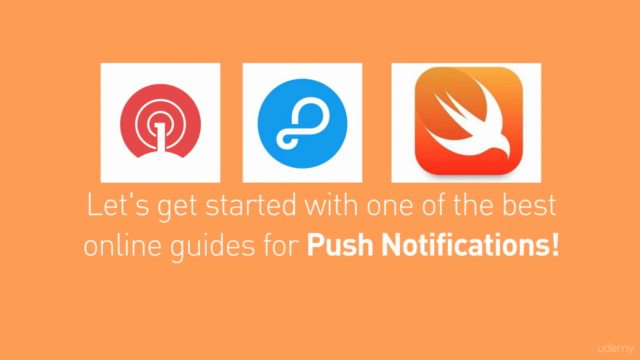 iPhone: Push Notifications & Social Media (Swift 5 & iOS 13) – Screenshot 1