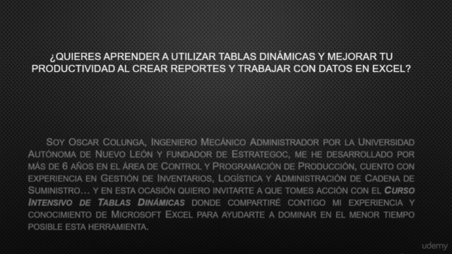 Curso Intensivo de Tablas Dinámicas en Excel – Screenshot 1