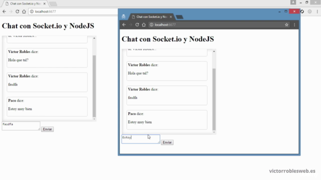 Crear una aplicación web de Chat con NodeJS y SocketIO – Screenshot 1