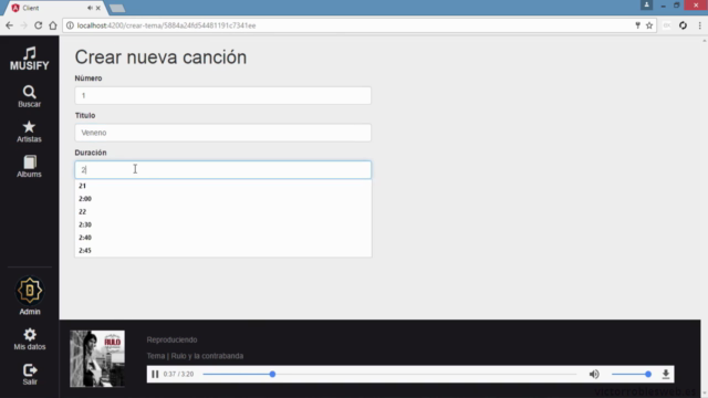 Desarrollo web con JavaScript, Angular, NodeJS y MongoDB – Screenshot 1
