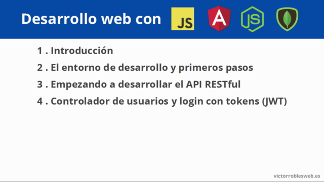 Desarrollo web con JavaScript, Angular, NodeJS y MongoDB – Screenshot 2
