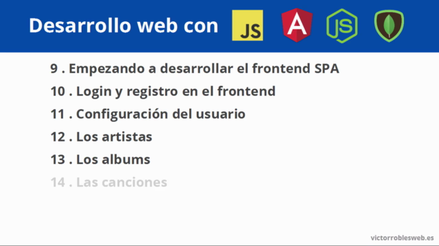 Desarrollo web con JavaScript, Angular, NodeJS y MongoDB – Screenshot 4