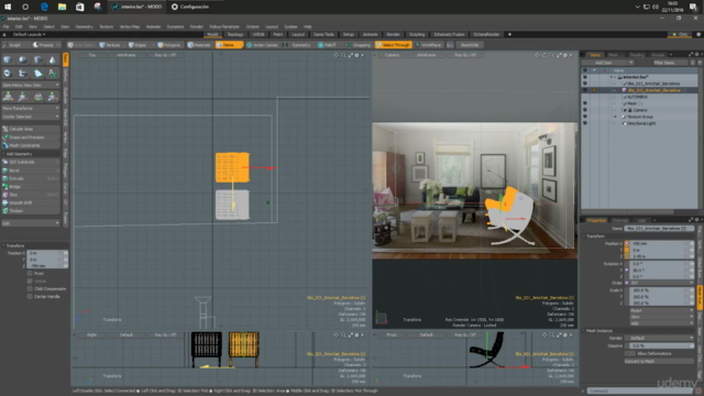 Render de interiores en MODO: Mi sistema – Screenshot 1