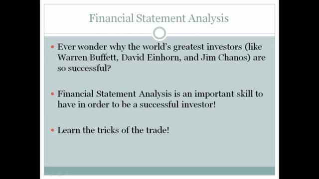 The Complete Financial Statement Analysis Course – Screenshot 1