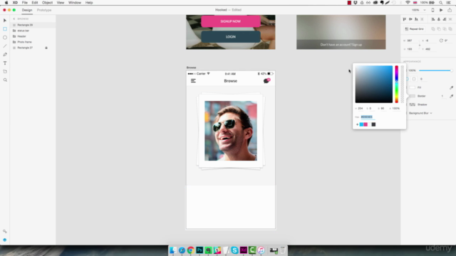 UI/UX design with Adobe XD: Design & Prototype a Mobile App – Screenshot 2