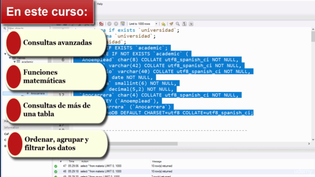 MySQL: domina lo necesario para el trabajo – Screenshot 4