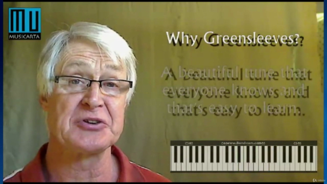 'Greensleeves' Creative Piano Lessons Course – Screenshot 1
