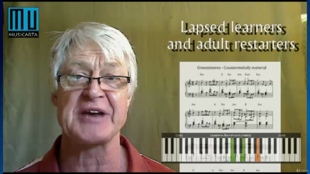 'Greensleeves' Creative Piano Lessons Course – Screenshot 3