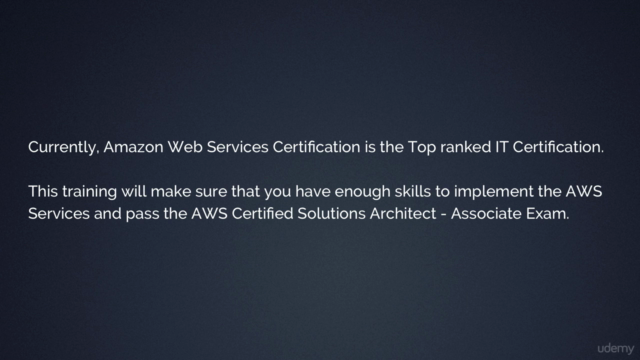 AWS Certified Solutions Architect Associate 2021- Complete – Screenshot 1