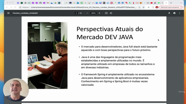 Curso Pacotes, Lambdas, Streams, Interfaces Gráficas – Screenshot 1