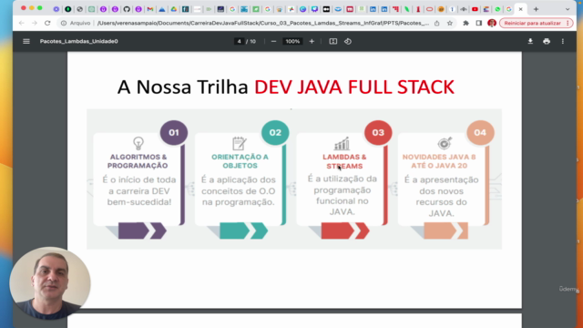 Curso Pacotes, Lambdas, Streams, Interfaces Gráficas – Screenshot 3