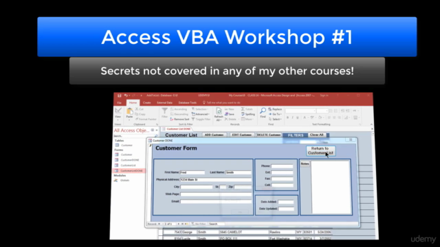 Workshop 1: Access VBA, Design and Advanced Methods – Screenshot 2