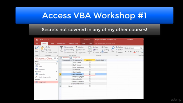 Workshop 1: Access VBA, Design and Advanced Methods – Screenshot 4