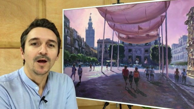 Curso de Pintura al acrílico-óleo: Un Paisaje Urbano – Screenshot 2