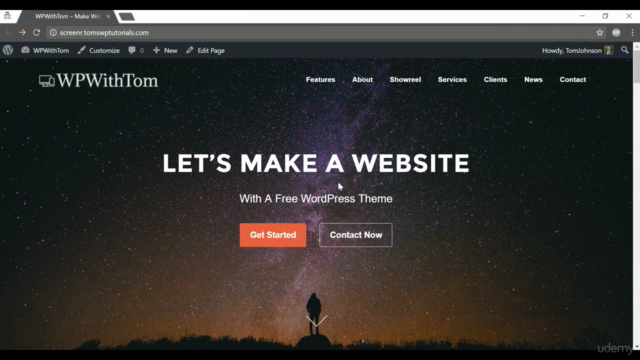 One Page WordPress Website For Beginners - Screenshot_01