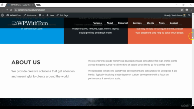 One Page WordPress Website For Beginners - Screenshot_02