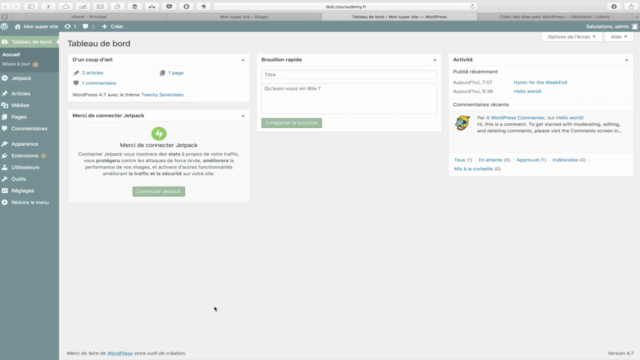 Méthode express' : créer un site avec WordPress – Screenshot 3