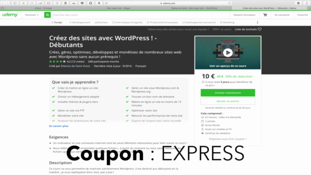 Méthode express' : créer un site avec WordPress – Screenshot 4