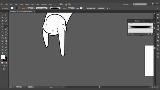 Character Design & Digital Art Demo in Adobe Illustrator – Screenshot 1