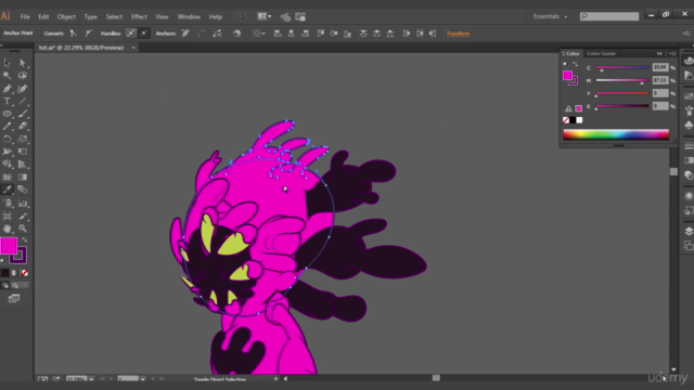 Character Design & Digital Art Demo in Adobe Illustrator – Screenshot 2