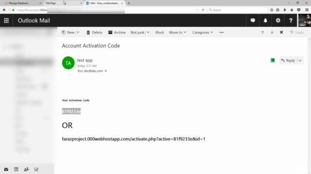Login and Registration System with Email Verification in PHP – Screenshot 1