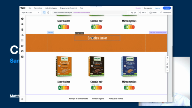 Créez votre site web sans coder avec WIX – Screenshot 1