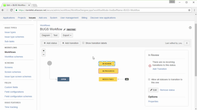 JIRA Visual Reference: Issue Administration – Screenshot 1