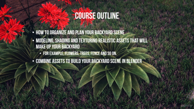 Creating a Realistic 3D Backyard In Blender – Screenshot 2