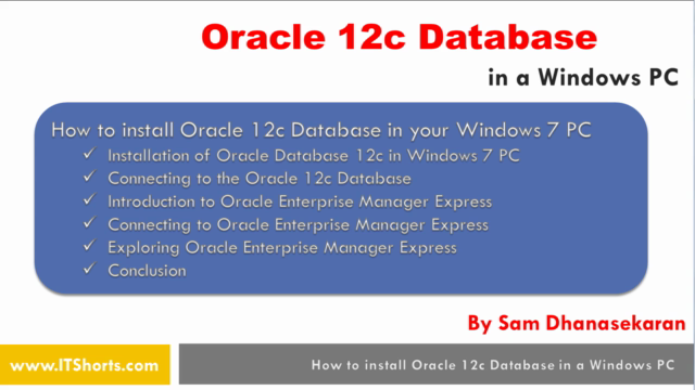 Oracle 12c Database in a Windows PC – Screenshot 2