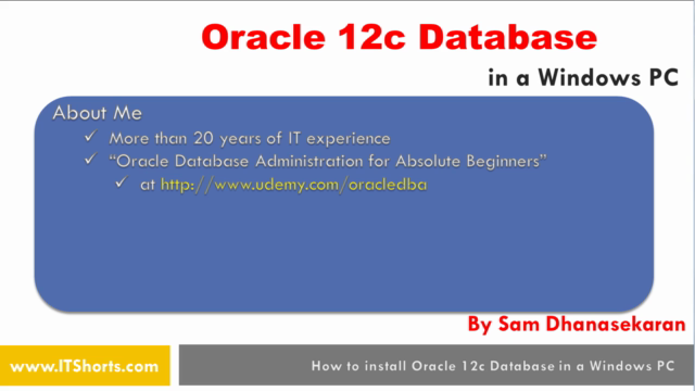 Oracle 12c Database in a Windows PC – Screenshot 3