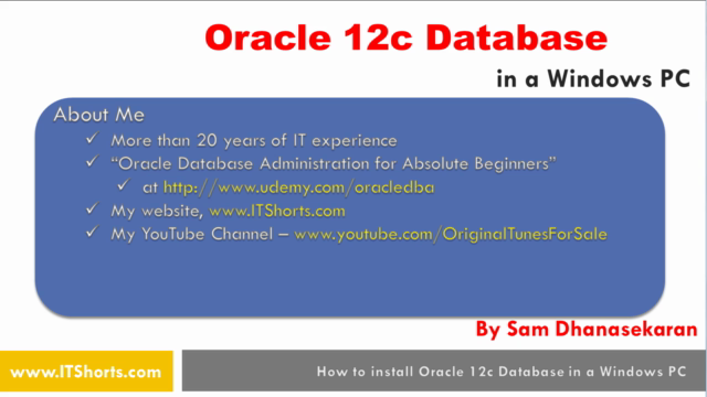 Oracle 12c Database in a Windows PC – Screenshot 4