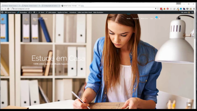 Curso site EAD com Wordpress e Sensei 2021 – Screenshot 1