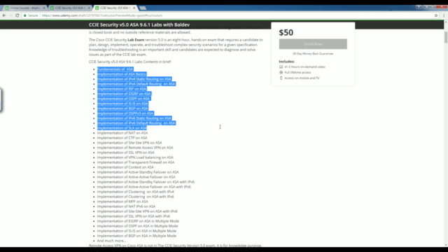 CCIE Security ASA 9.6.1 Deep Dive: Labs – Screenshot 2