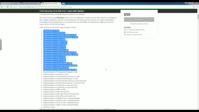 CCIE Security ASA 9.6.1 Deep Dive: Labs – Screenshot 3