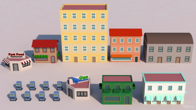 Low Poly Modeling in Cinema 4D - Vol 1: 3D Buildings – Screenshot 3